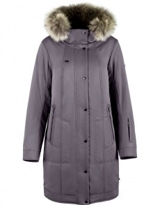 Зимняя куртка Limo Lady 3070 - серый - с натуральным мехом